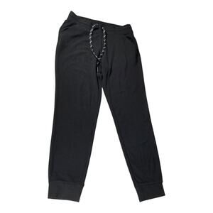 Marc New York Andrew Mark Size Large Ribbed Jogger W/Pockets Sweat Pants Black